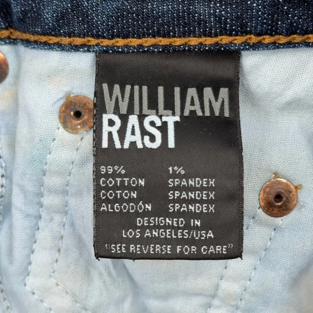 William Rast Skinny Jeans‎ Womens 26 Cotton Spandex Blue Medium Wash